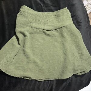 Olive Green Women's Skirt